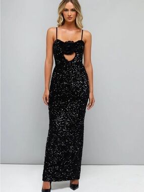 Helsi Black Sequin Dress